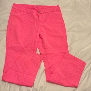 Lilly Pulitzer Neon Pink Ankle Pants